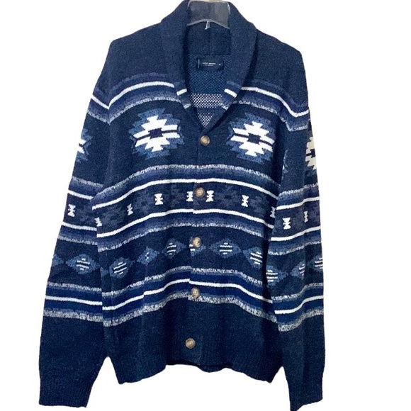 Lucky Brand Shawl Collar Button Down Cardigan Sweater Size XL